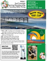 PBSC / Surf Lounge Spring Membership Drive Sunday BBQ Thing